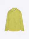 Dries Van Noten Green Shirt With Baroque Pattern In Green