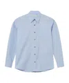 Dries Van Noten Lapel Long-sleeved Shirt In Blue