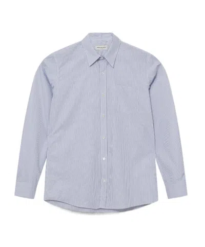 Dries Van Noten Lapel Long-sleeved Shirt In Gray