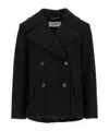 Dries Van Noten Lapel Long-sleeved Suit Jacket In Black