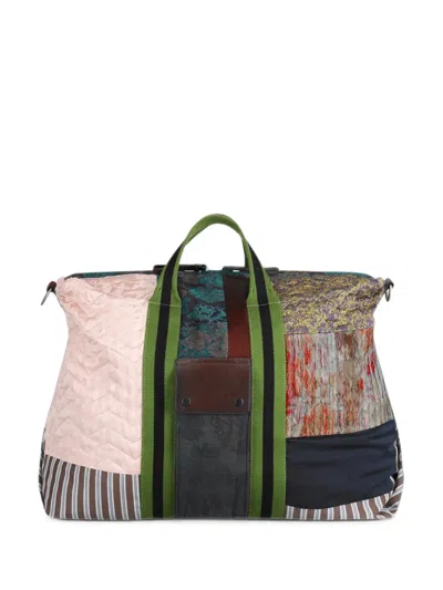 Dries Van Noten Large Embroidered Tote Bag In Pink