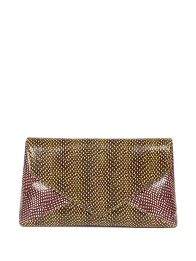 Dries Van Noten Large Envelope Leather Shoulder Bag In Multi