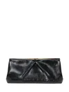 DRIES VAN NOTEN LARGE LEATHER CLUTCH BAG, WITH DETACHABLE ADJUSTABLE SHOULDER STRAP.