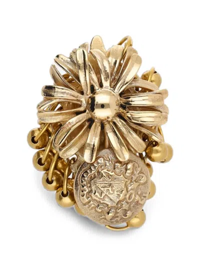 Dries Van Noten Layered Brass Ring In Gold