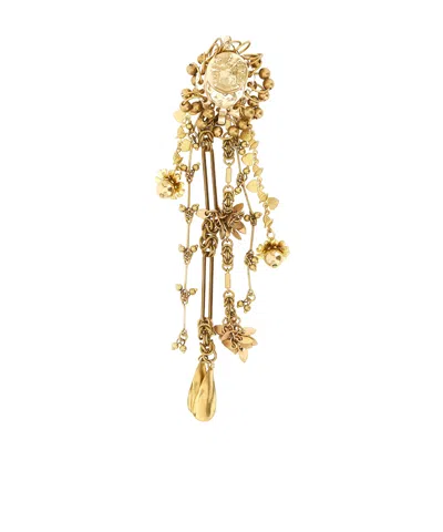 Dries Van Noten Cascade Pendant Brooches In Gold