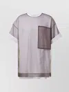 Dries Van Noten Layered Cotton Blend T-shirt With Sheer Overlay