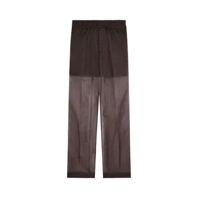 Pre-owned Dries Van Noten Layered Sheer Trousers 'brown' | Men's Size 48