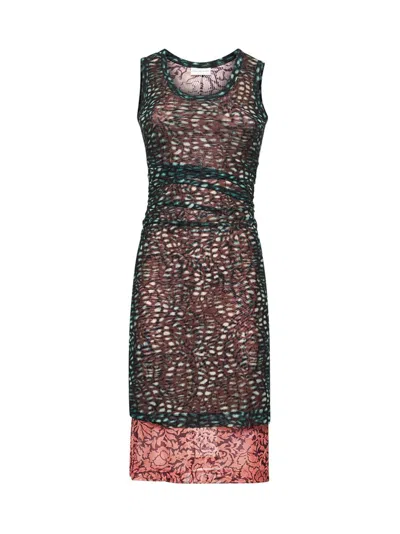 Dries Van Noten Layered Sleeveless Dress In Multi