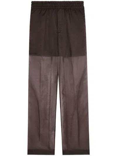 Dries Van Noten Layered Trousers In Brown 703