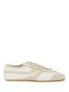 Dries Van Noten Leather Sneakers Low Profile Suede Panels Rubber Sole In Multi