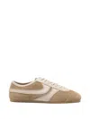 Dries Van Noten Women Beige Low-top Sneakers With Two-tone Lace-up In Suede Woman In Neutral