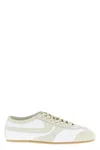 Dries Van Noten Leather Sneakers Low Profile Suede Panels Rubber Sole In Multi