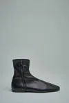 Dries Van Noten Leather Ankle Boots In Black
