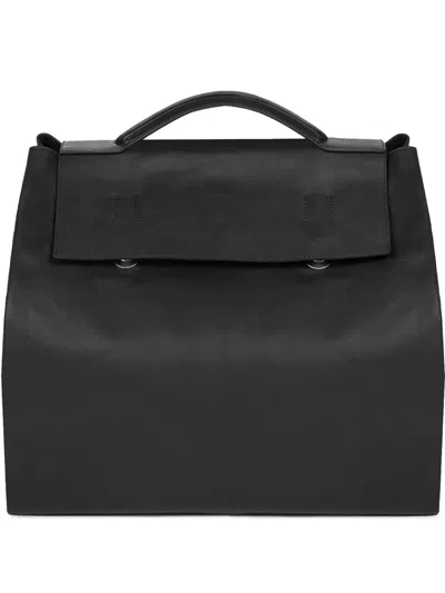 Dries Van Noten Leather Backpack In Black