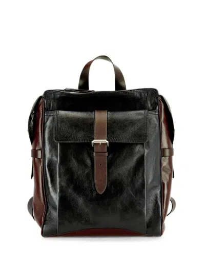 Dries Van Noten Leather Backpack In Black
