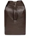 Dries Van Noten Leather Backpack Adjustable Straps Top Handle In Brown