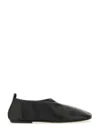 Dries Van Noten Pointed Toe Black Leather Loafers In Multi