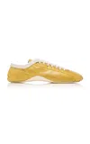 Dries Van Noten Leather Ballerina In Yellow