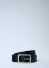 Dries Van Noten Men Leather Belt In Black