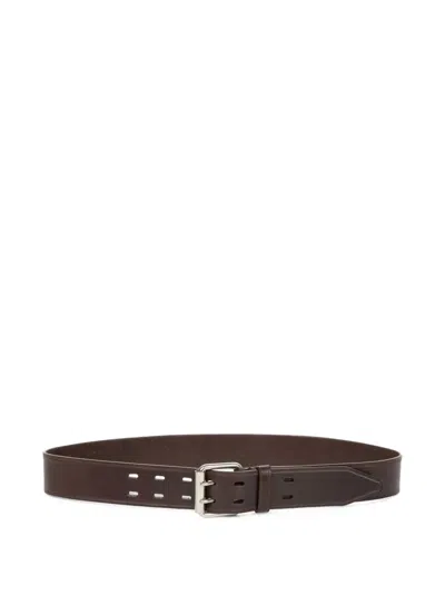 Dries Van Noten Leather Belt In Brown