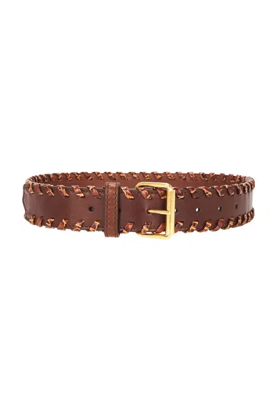 Dries Van Noten Leather Belt In Brown