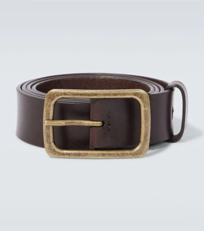 Dries Van Noten Leather Belt In Brown