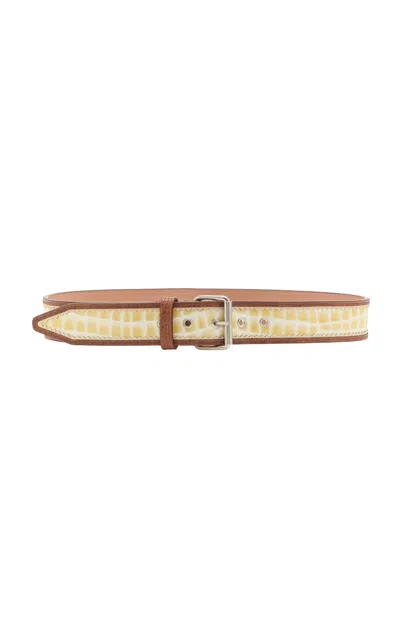 Dries Van Noten Leather Belt In Pink