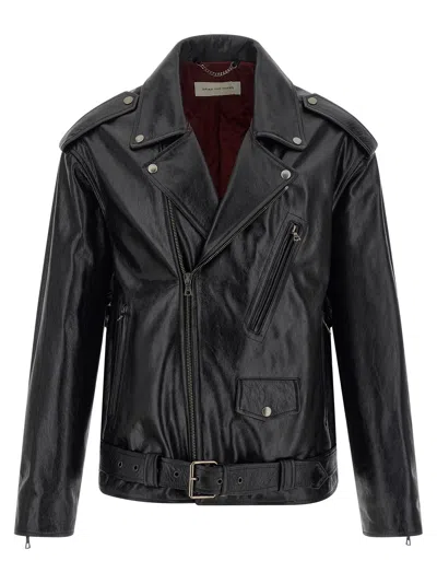DRIES VAN NOTEN LEATHER BIKER JACKET