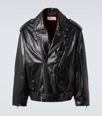 DRIES VAN NOTEN LEATHER BIKER JACKET