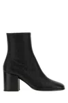 Dries Van Noten Leather Block-heel Boot In Black