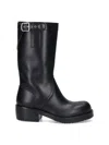 Dries Van Noten Tall Engineer Boot In Black