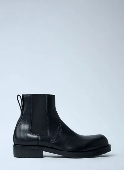 Dries Van Noten Leather Boots In Black