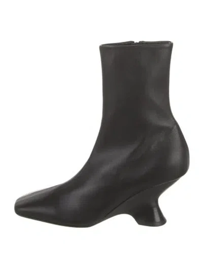 Pre-owned Dries Van Noten Leather Boots In Black