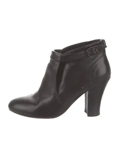 Pre-owned Dries Van Noten Leather Boots In Black