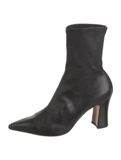 Pre-owned Dries Van Noten Leather Boots In Black