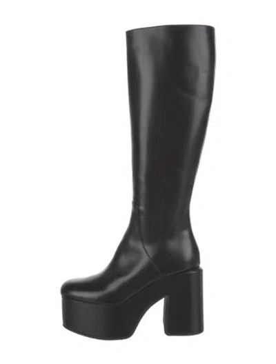 Pre-owned Dries Van Noten Leather Boots In Black