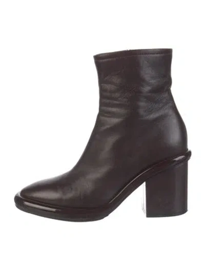 Pre-owned Dries Van Noten Leather Boots In Black