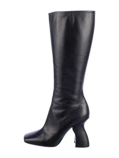 Pre-owned Dries Van Noten Leather Boots In Black