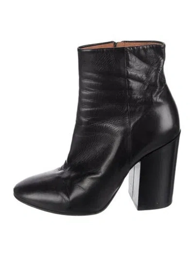 Pre-owned Dries Van Noten Leather Boots In Black