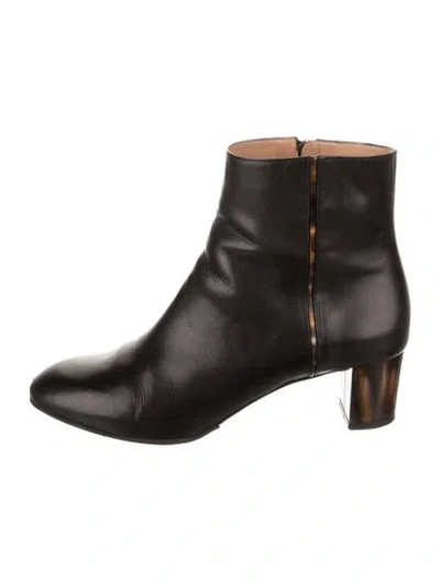 Pre-owned Dries Van Noten Leather Boots In Black