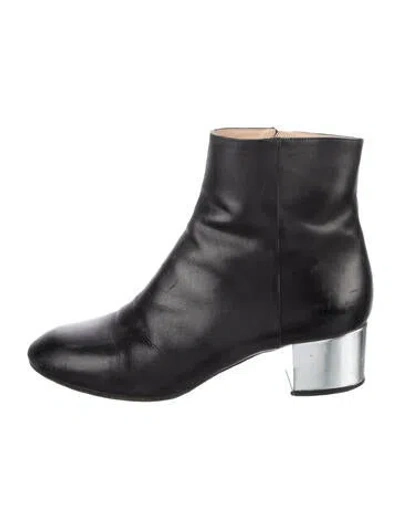 Pre-owned Dries Van Noten Leather Boots In Black