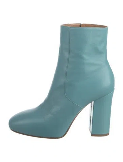 Pre-owned Dries Van Noten Leather Boots In Blue
