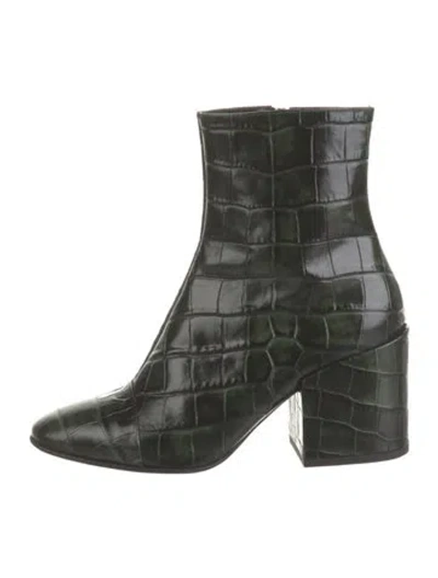 Pre-owned Dries Van Noten Leather Boots In Green