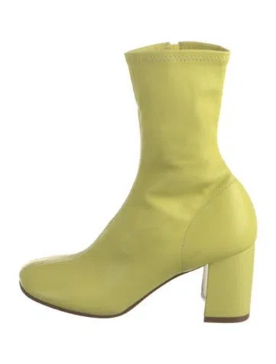 Pre-owned Dries Van Noten Leather Boots In Green