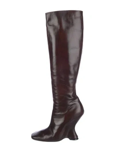 Pre-owned Dries Van Noten Leather Boots In Multi