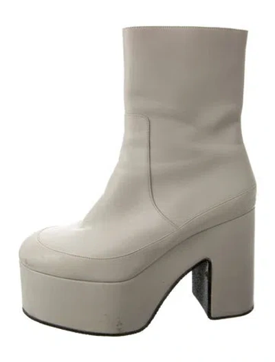 Pre-owned Dries Van Noten Leather Boots In Neutral