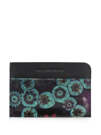 Dries Van Noten Leather Cardholder In Purple