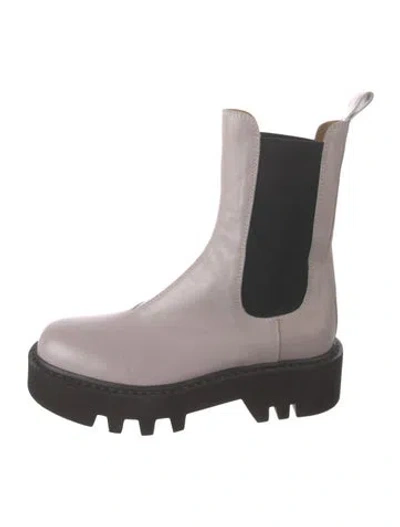 Pre-owned Dries Van Noten Leather Chelsea Boots In Black/brown