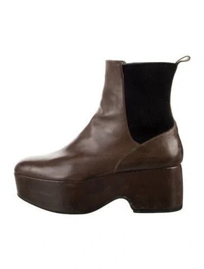 Pre-owned Dries Van Noten Leather Chelsea Boots In Multi