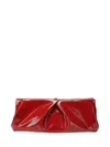 Dries Van Noten Large Clutch Bag In Painted Leather In Red